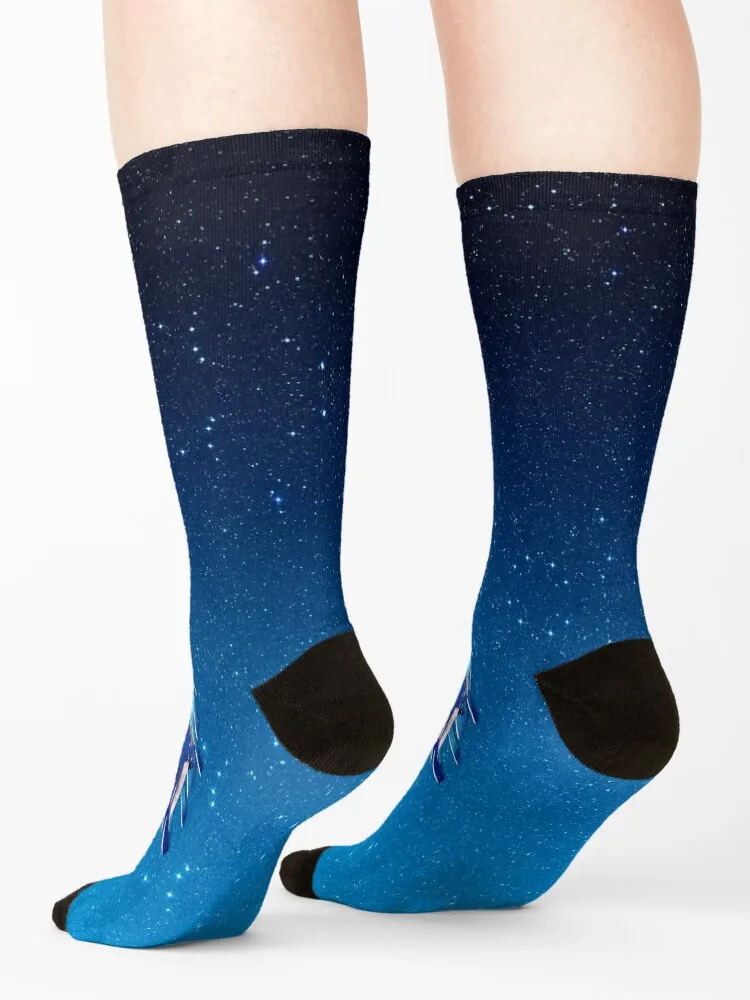 Zombies 3 - Addison Alien - Galaxy Star Socks snow happy funny sock compression Socks For Women Men's