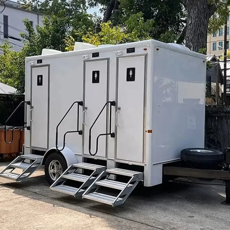 2026 Original Luxury Portable Restroom Trailer for Outdoor Public Use VIP Mobile Bathroom Trailer Competitive Price