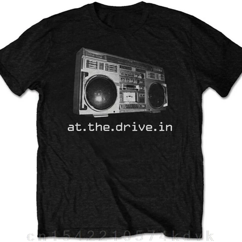 At The Drive In \'Boombox\' (Packaged) T-shirt - NEW & OFFICIAL! Summer Fashion High-Quality Printed Cotton O Neck Tee Shirts