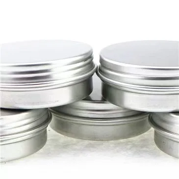 100 ชิ้น/ล็อต 10ml ขนาด 41*15 มม.ขวดอลูมิเนียมขวดครีมพร้อมฝาปิดสกรู 10g กระป๋องอลูมิเนียม,อลูมิเนียม lip Balm คอนเทนเนอร์