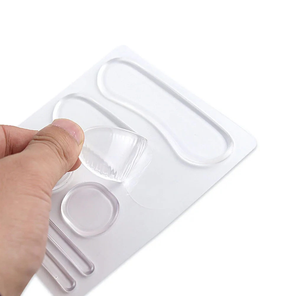 แผ่นรองส้นเท้าเจลนุ่ม 3 ชิ้น ซักได้ สำหรับปกป้องข้อต่อ ปรับแนวส้นเท้า รองรับเท้าเพื่อความสบายในชีวิตประจำวัน ดูแลสุขภาพเท้า