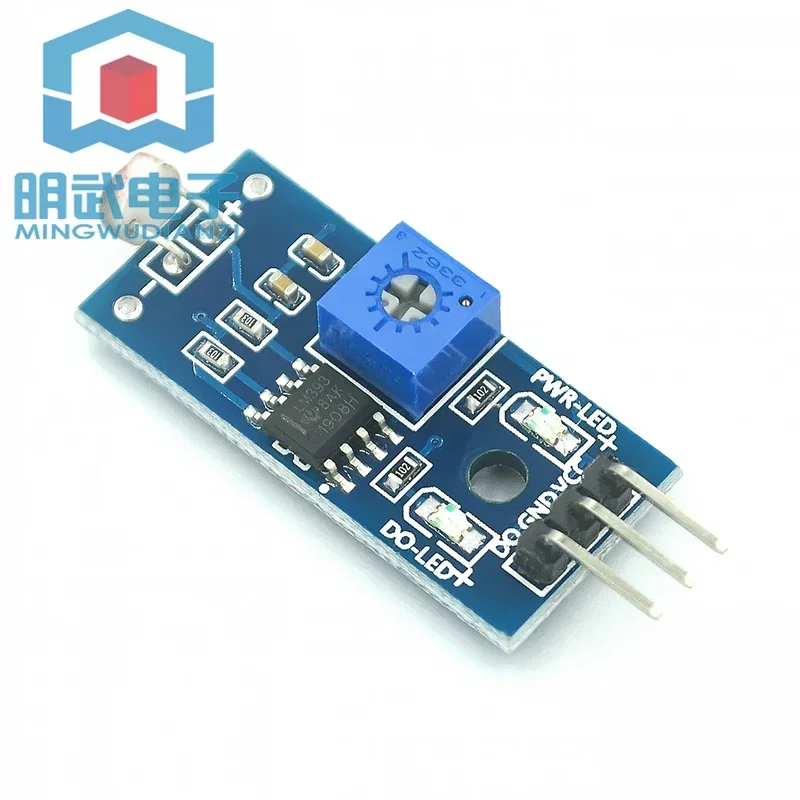 Photoresistor Sensor Module, Light Detection, Light Sensor, Kit 3-Wire System