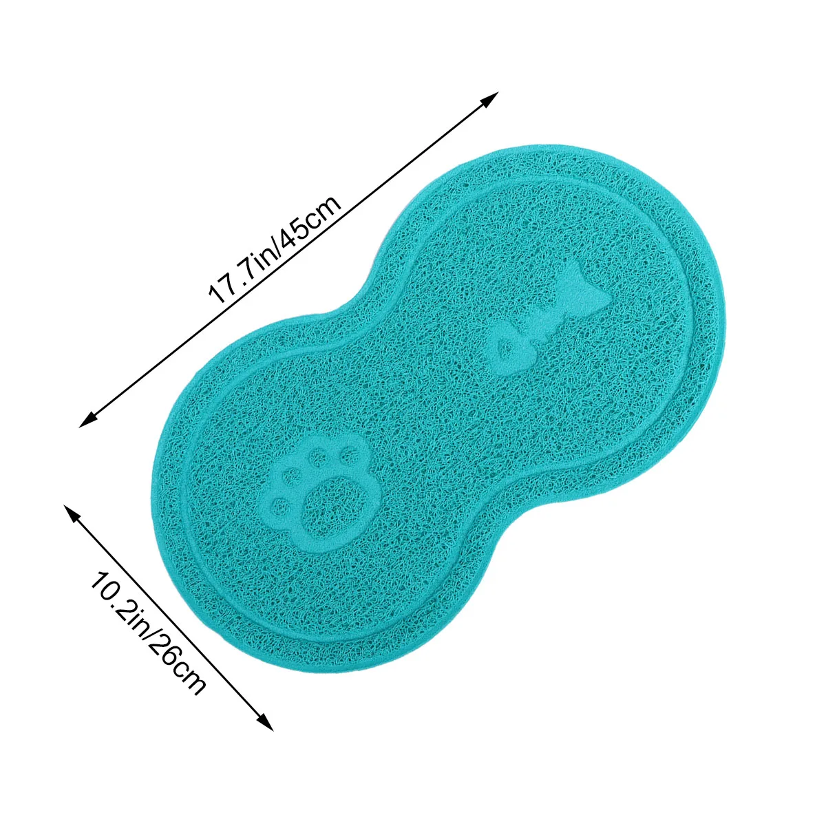 حصيرة نفايات القطط البلاستيكية غير قابلة للانزلاق حصيرة الحيوانات الأليفة للكلاب وعاء القطط الغذاء تسرب الرمال فخ ماصة سهلة التنظيف مدخل المدخل استخدام