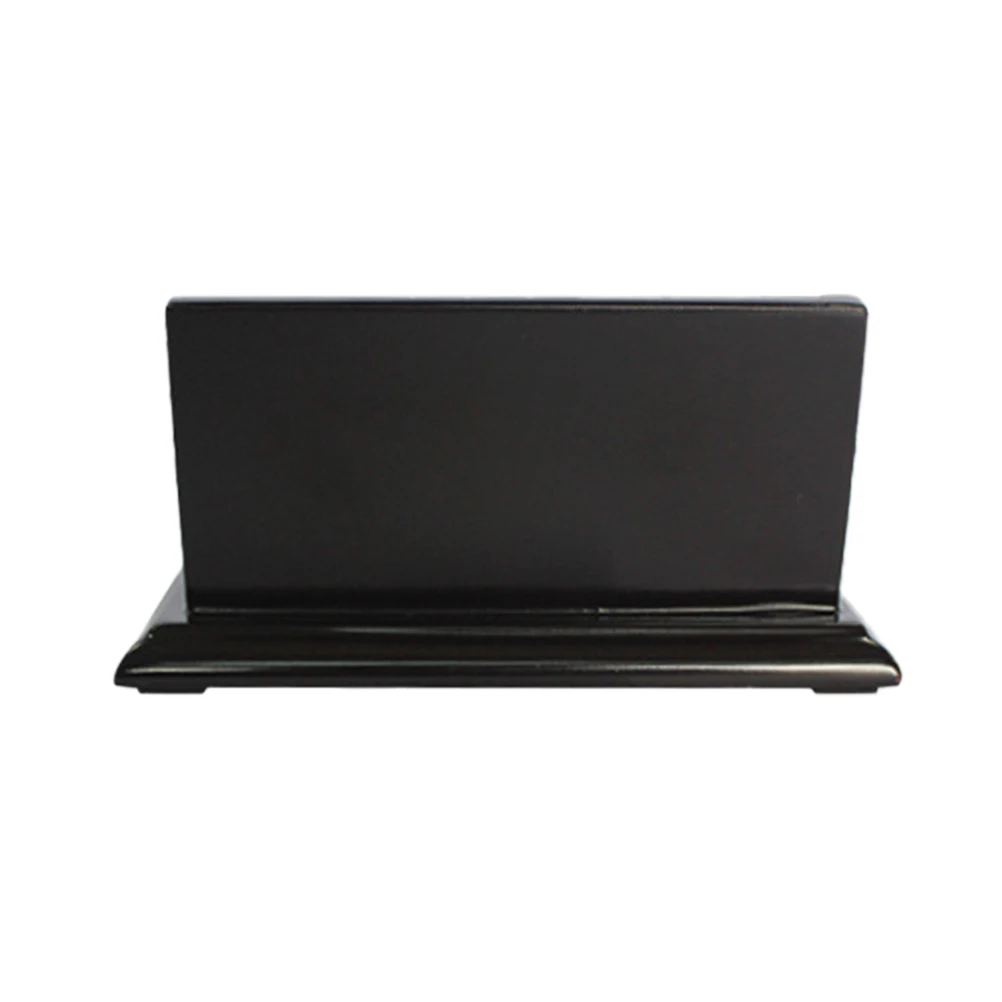 Tarjetero de madera para tarjetas de visita, caja compacta para notas, tarjetas, fotos, almacenamiento, organizador de escritorio, papelería, caja superior de mesa