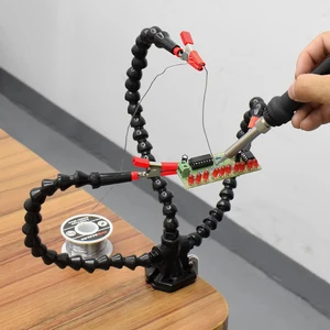 NEWACALOX-Helping Hands Soldering Tool, PCB Titular, Vise Braçadeira Tabela, Suporte de solda para PCB Repair, Jóias Artesanato, Terceira Mão 10 principais vendas garra para placa - №10