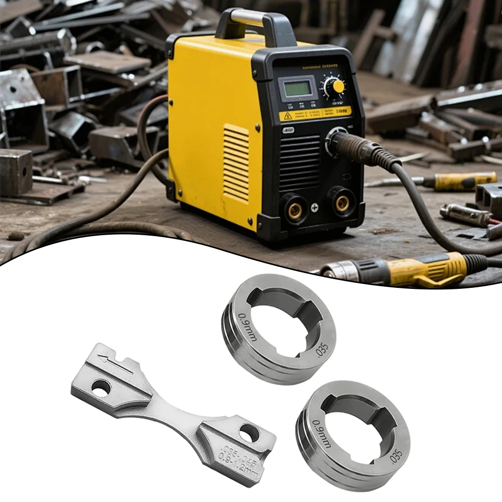 For Wire Feeding Repair 0.35\\\'\\\' V-Groove Drive Roll Kit Wire Feeder Parts V-Groove Profile Solid Wire Compatibility