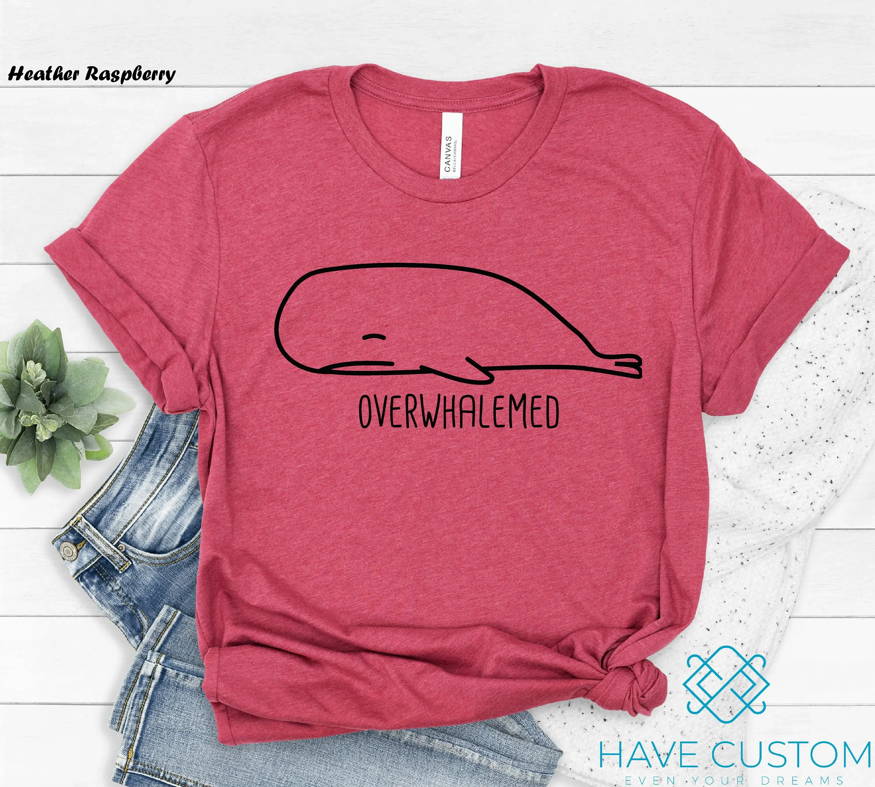 

Overwhalemed T Shirt Whale Overwhalmed Funny Animal Lover Sarcasm