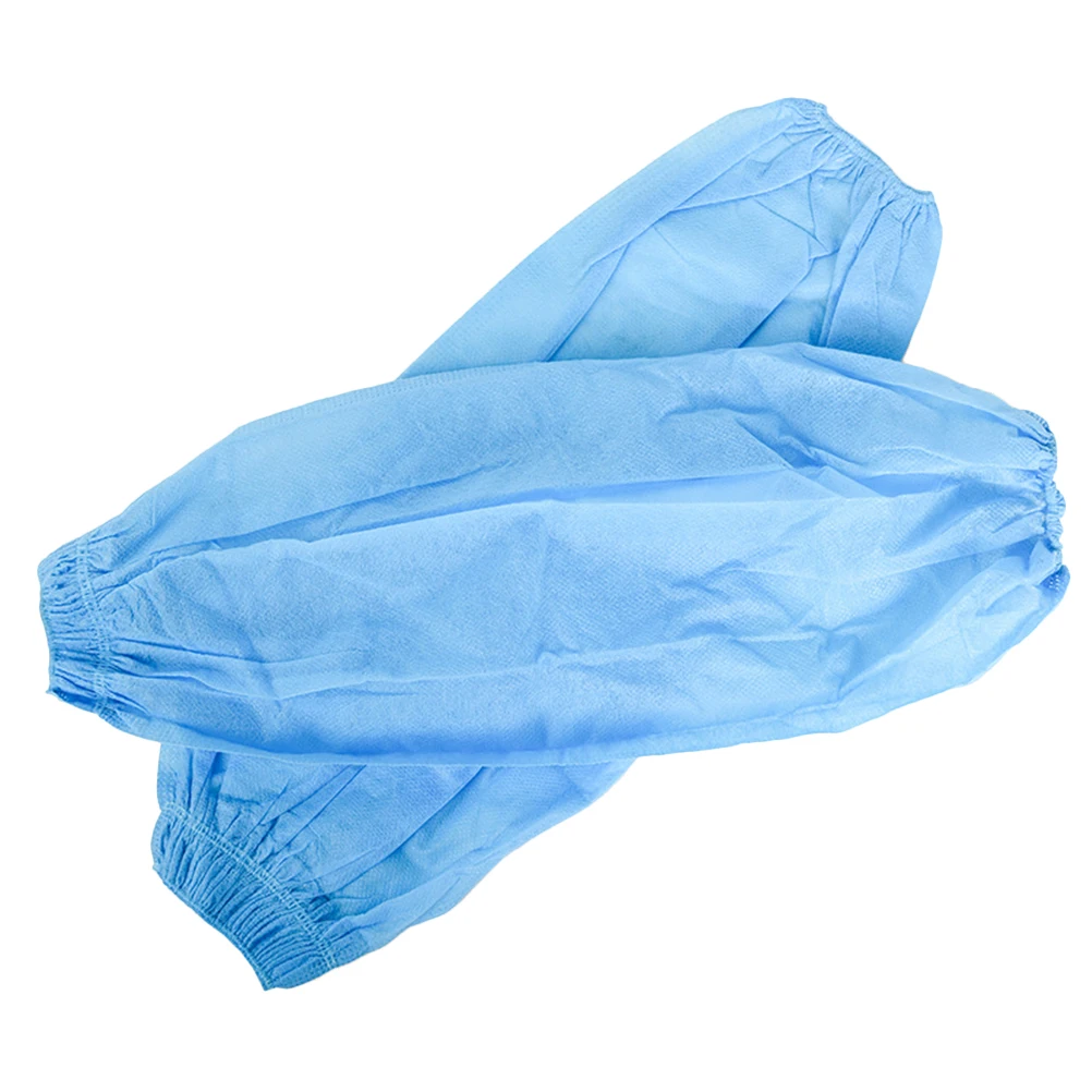 20 Pcs Environmentally Friendly Sleeves Waterproof Arm Kitchen Cleaning Blue Oilproof