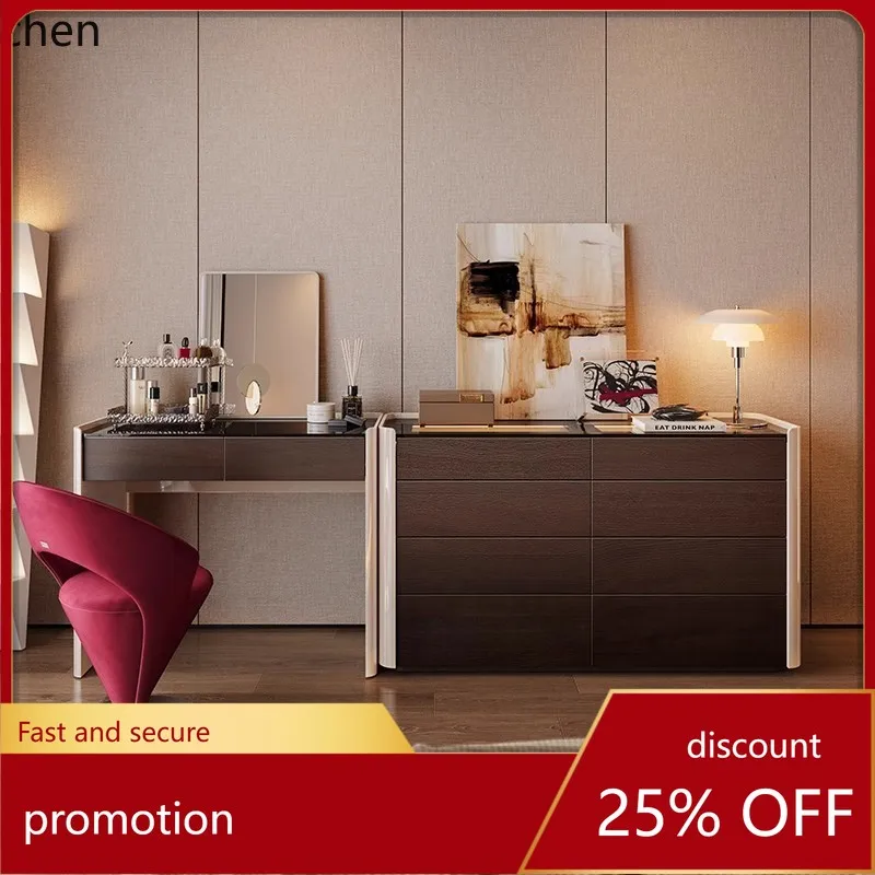 

HXL Minimalist Eight-Drawer Dressing Table Integrated Bedroom Bedside Makeup Table