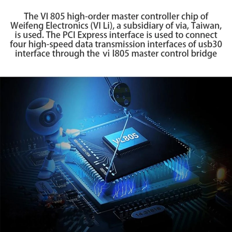 PH62 Desktop PCI-E To USB3.0 Expansion Card PCI-E Chassis Front Panel 19/20PIN Interface Cable