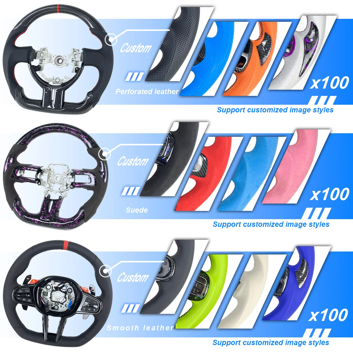 Custom Car Interior LED Carbon - Steering Wheel Cover review and price