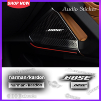 Harman Kardon Bose Badge Aluminum 3D Car Audio Sticker decorations accessories autocollant for Mini BMW Tesla Golf Audi Ford