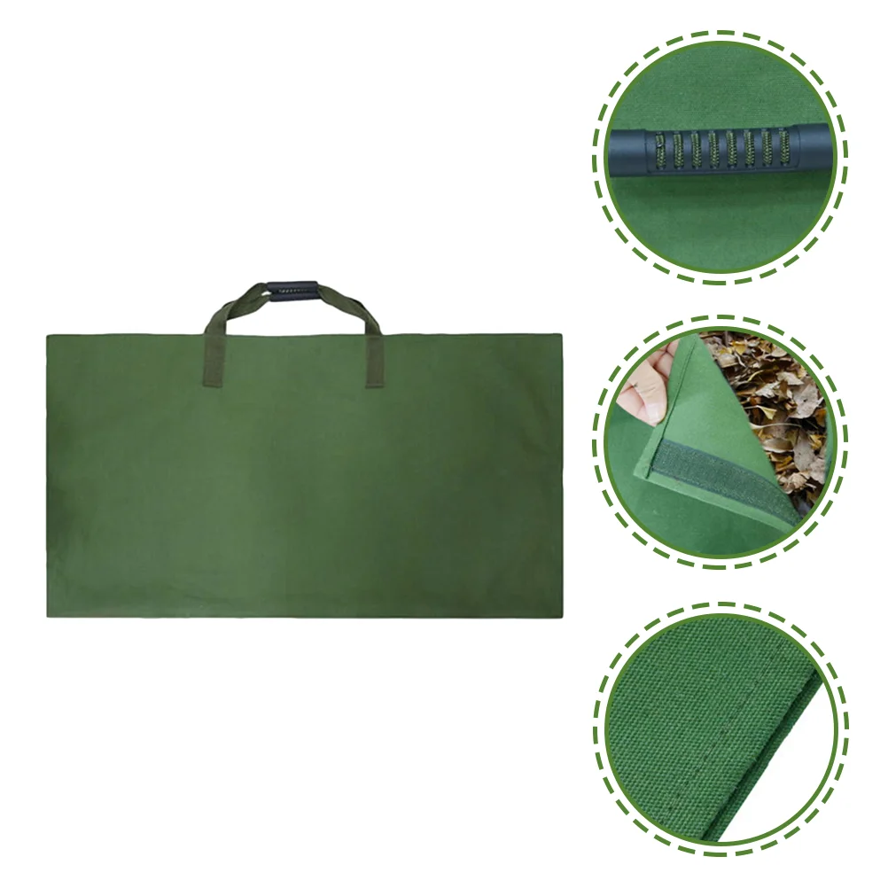 

Large Garden Waste Reusable Yard Leaf Storage Holder Durable Canvas Trash Container Portable Fallen Leaves Collector Nut Yard