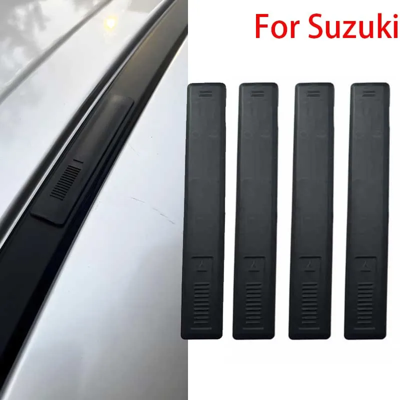 Juego de 4 clips de repuesto para riel de techo 78132-68L01, cubierta de moldura para portaequipajes de techo para Suzuki Swift 2010 en adelante |   Cubierta de clip para orificio de barra de moldura superior