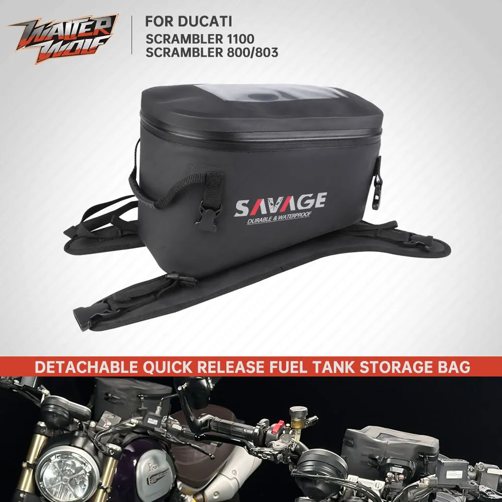 

Waterproof Quick Release Luggage Storage Box Fuel Tank Bags For Ducati Scrambler 1100 800/803 803 800 Classic Cafe Racer Icon