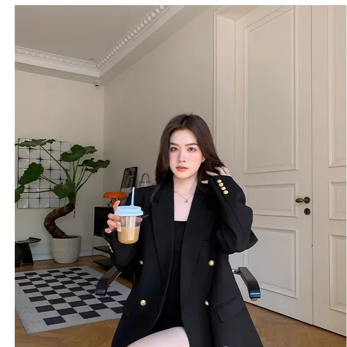 Manteau femme pardessus femme cintré saison Preppy Bf uniforme japonais soutien-gorge littéraire chinois abricot glands floraux