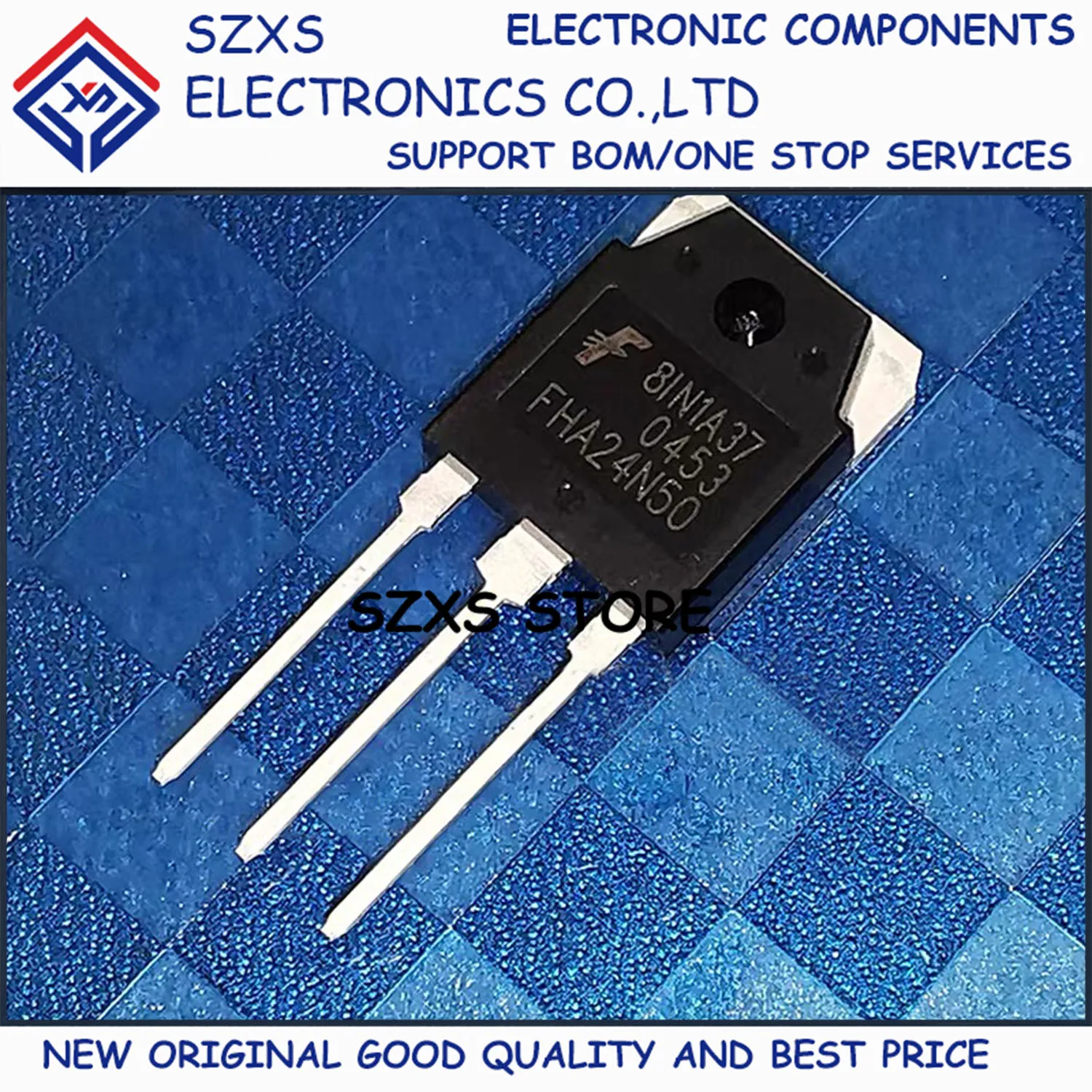 

New Original 10Pcs FHA24N50 TO-3P 500V 24A MOSFET Field Effect Transistor In Stock Electronic Components Good Quality