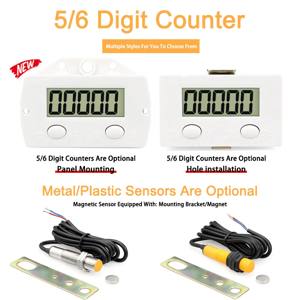 Counter BEM-5C Digital Electronic Accumulator Counting Point Counter Coil Counter Magnetic Induction Punch Counter