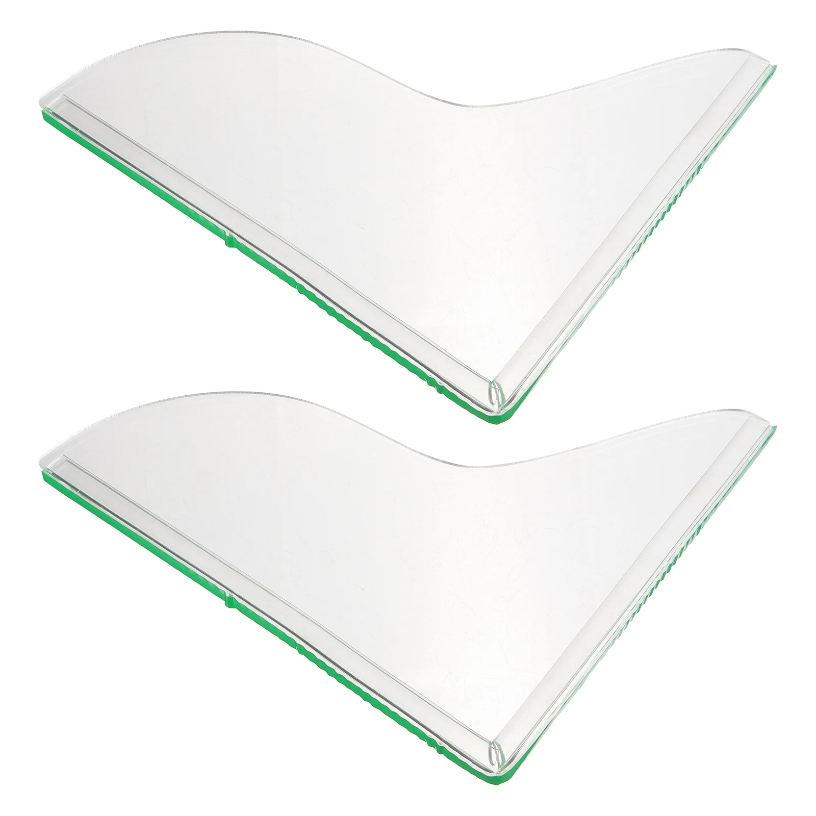 

2 Pcs Shower Splash Guard Bath Sink Set Time-saving Threshold Water Dam Transparent for Acrylic Stopper