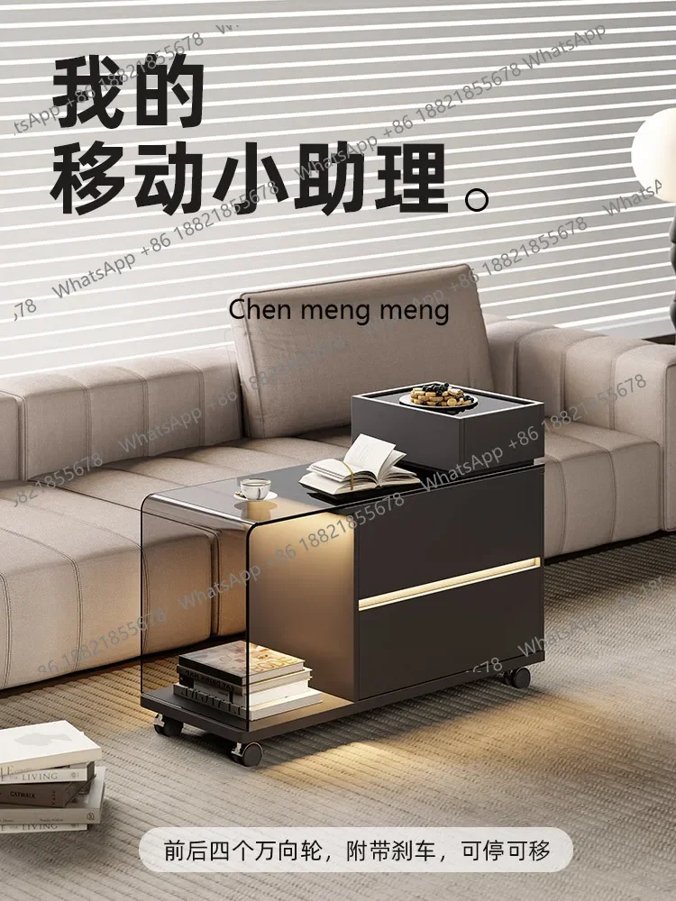 

M46 итальянский диван, боковой шкаф, светильник, роскошный высококачественный приставной столик для гостиной, передвижной небольшой журнальный столик