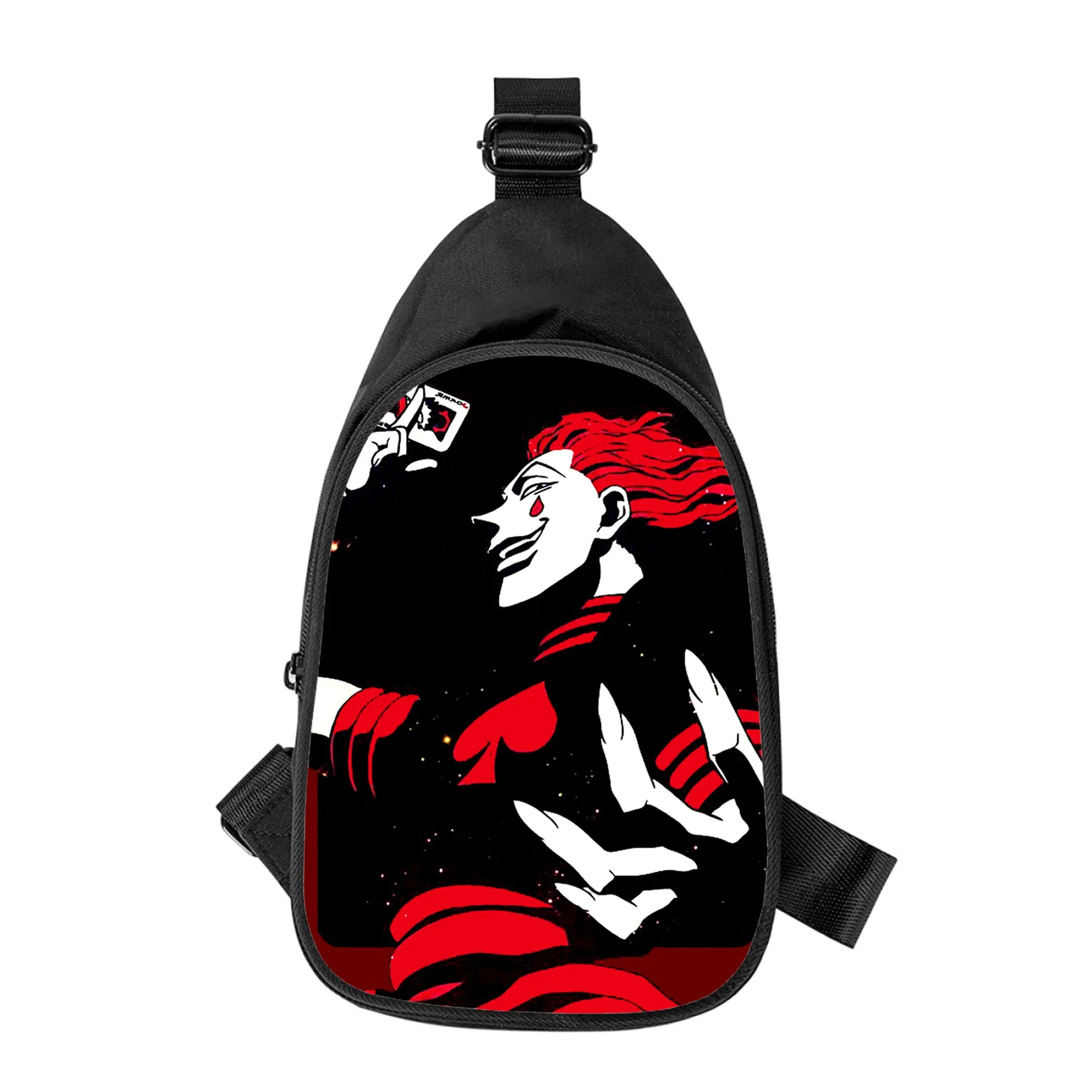 Hisoka HUNTER × HUNTER-Sac de poitrine croisé pour homme et femme, sac de taille d'école pour mari, sac de poitrine pour homme, sac initié en alertes onale, impression 3D, nouveau