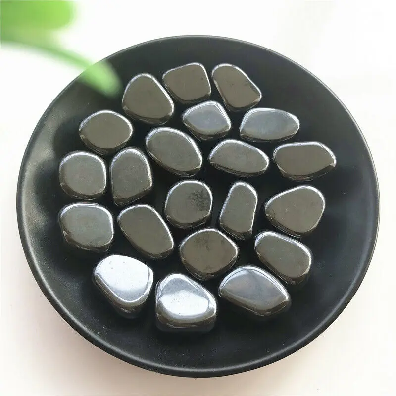 100g 15-30mm Natural Hematite Tumbled Stones Carved Crystal Reiki Healing Crafts Natural Quartz Crystals Room Decoration