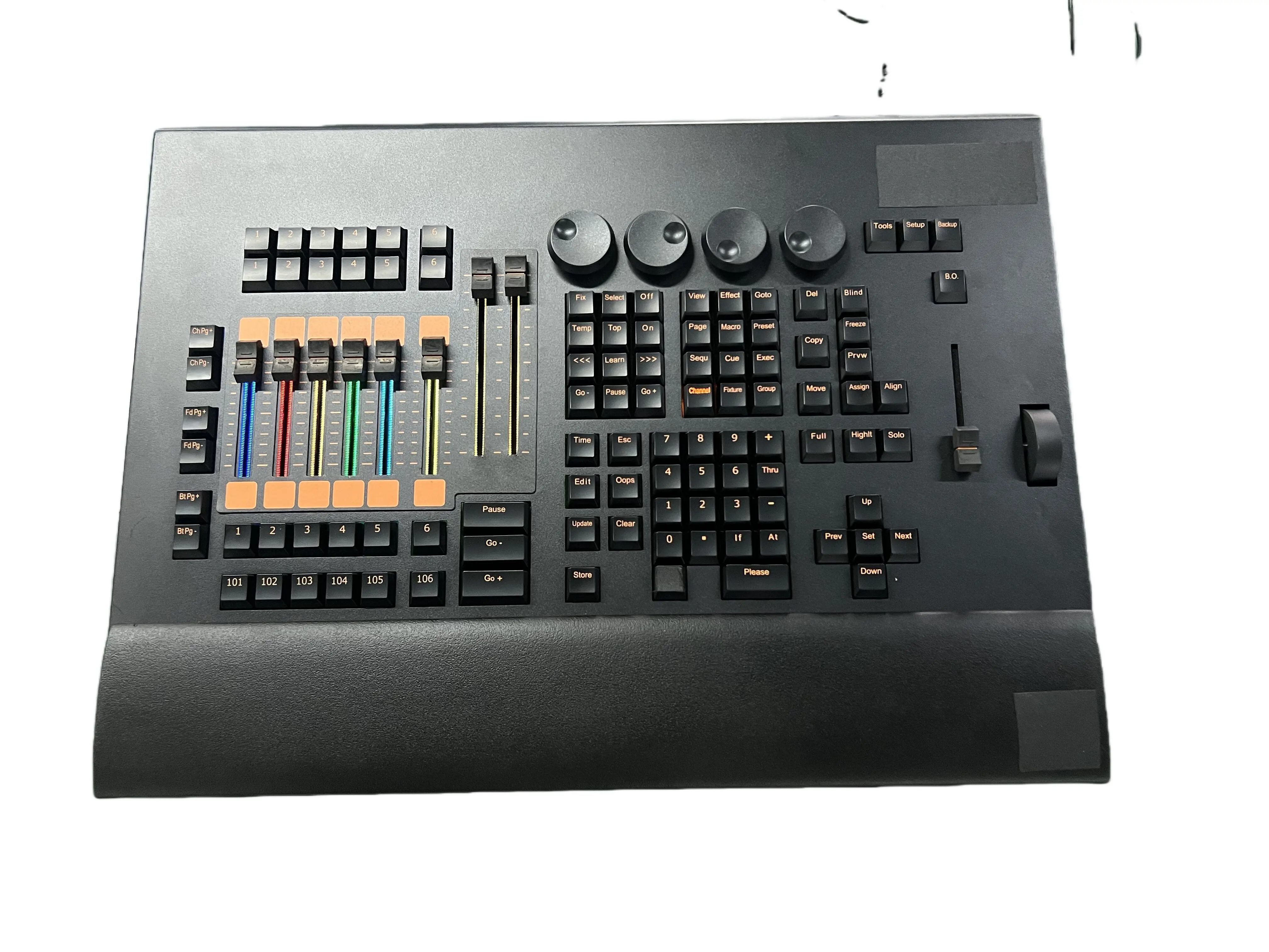 With Flight case Fader Command Wing Dmx Controller with Led Light Fader Wing Dj Console for Moving Stage Light