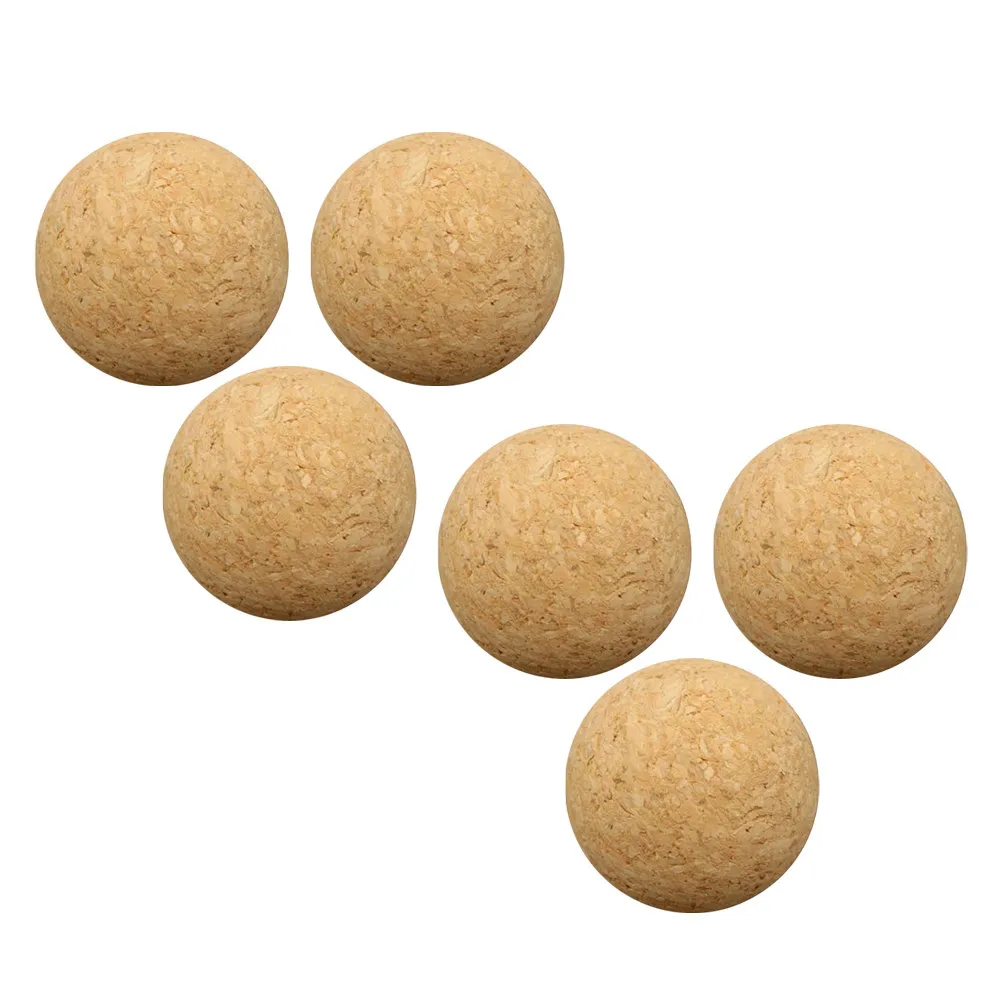 

6Pcs Foosball Supply Replaceable Cork Balls Multi-Function Lightweight Compact Table Soccer Balls for Mall Room