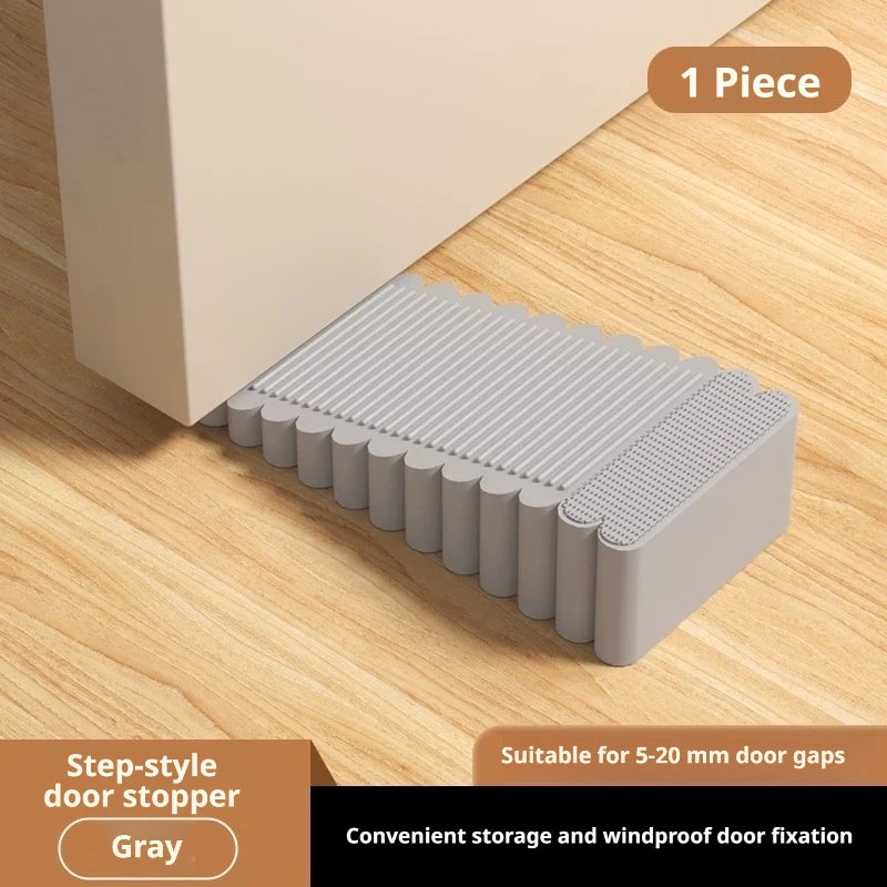 Anti-Collision Movable Door Stopper: Safety Silicone Rubber Wedge Front Door Barrier