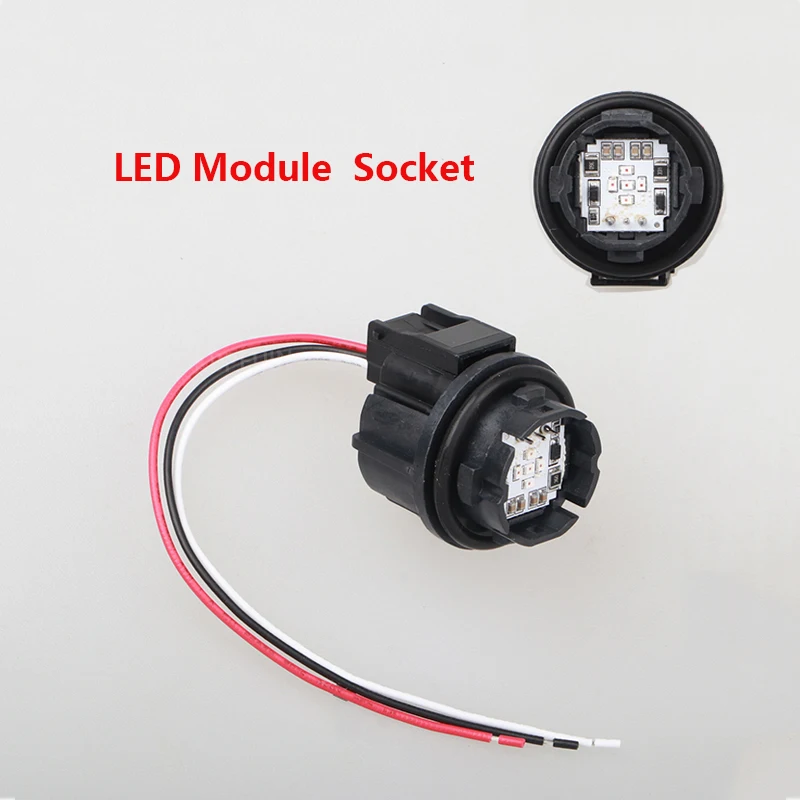 

1x For Toyota Land Cruiser Prado C-HR Brake Light LED Module Holder Connector Socket Adapter Accessories