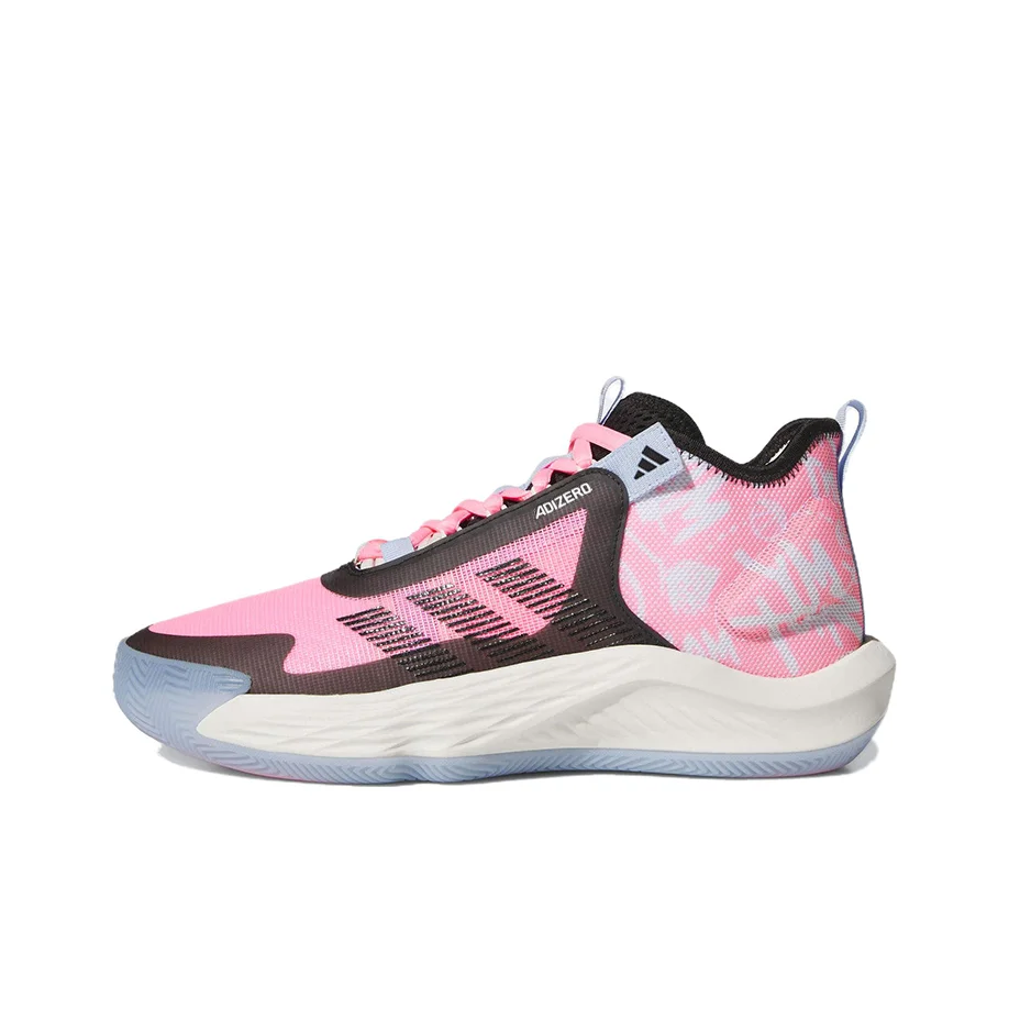 Adidas Basketball Shoes Men's Mid Top Pink/Black IF0472