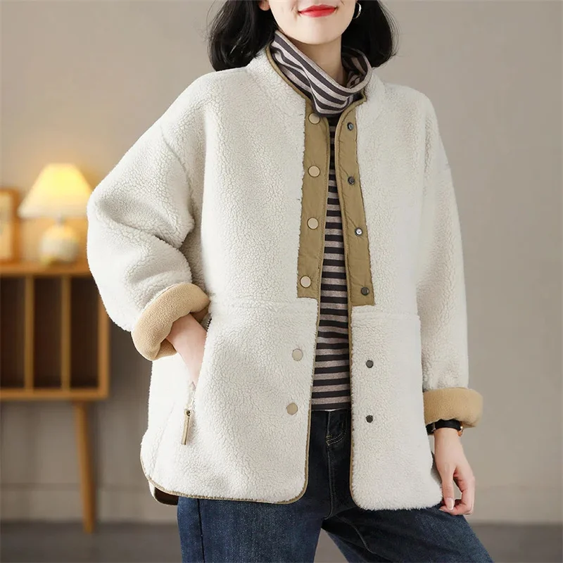 

Cashmere Cashmere Coat For Women in Autumn and Winter Of 2022 New Style Loose and Thin Fashionable and Warm Woolen Coat M585