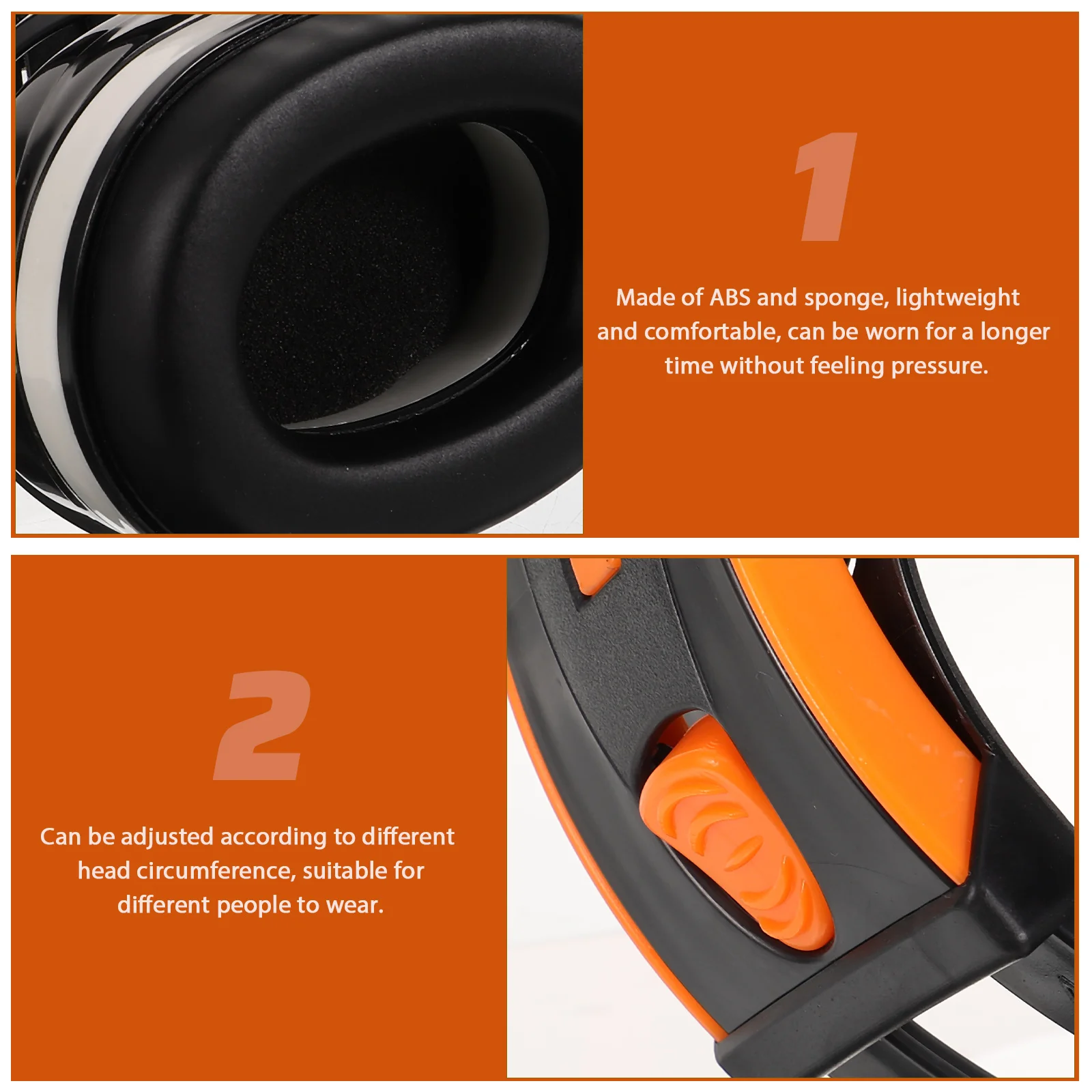 Shooters Hearing Protection Headphones Sound-proof Earmuffs Noise canceling Headphones Ear Protective Covers for Learning