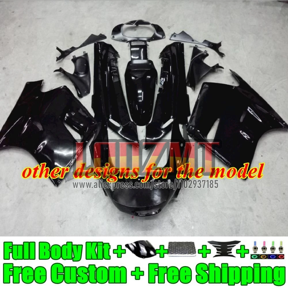 ZX-11R For KAWASAKI rose black NINJA ZZR1100 ZX 11R 56No.120 ZX11 R ZX11R 93 94 95 96 97 ZZR 1100 1998 1999 2000 2001 Fairings