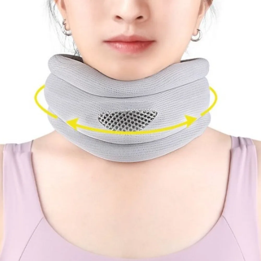 

Sponge Neck Support Brace Vertebrae Recovery Breathable Sprain Cervical Collar Adjustable Elastic Cervical Traction Device