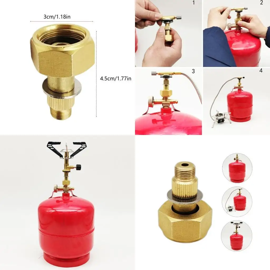 

Y1UC Connectors Small Campings Stove Adapter Connectors, Multifunctional