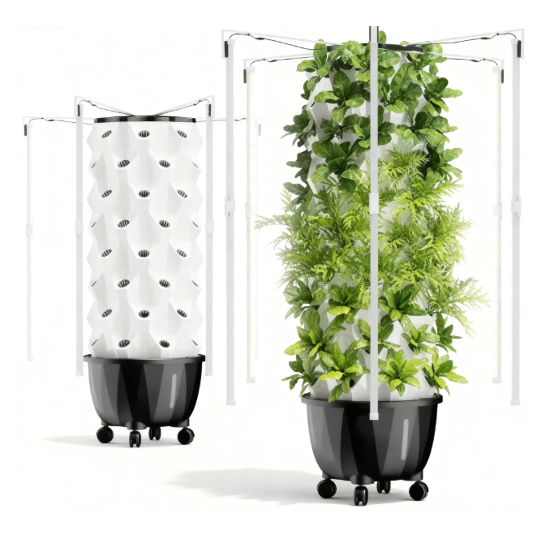 

New Modern Design Greenhouse Hydroponic Planting System Vertical Pineapple Tower for Vegetables