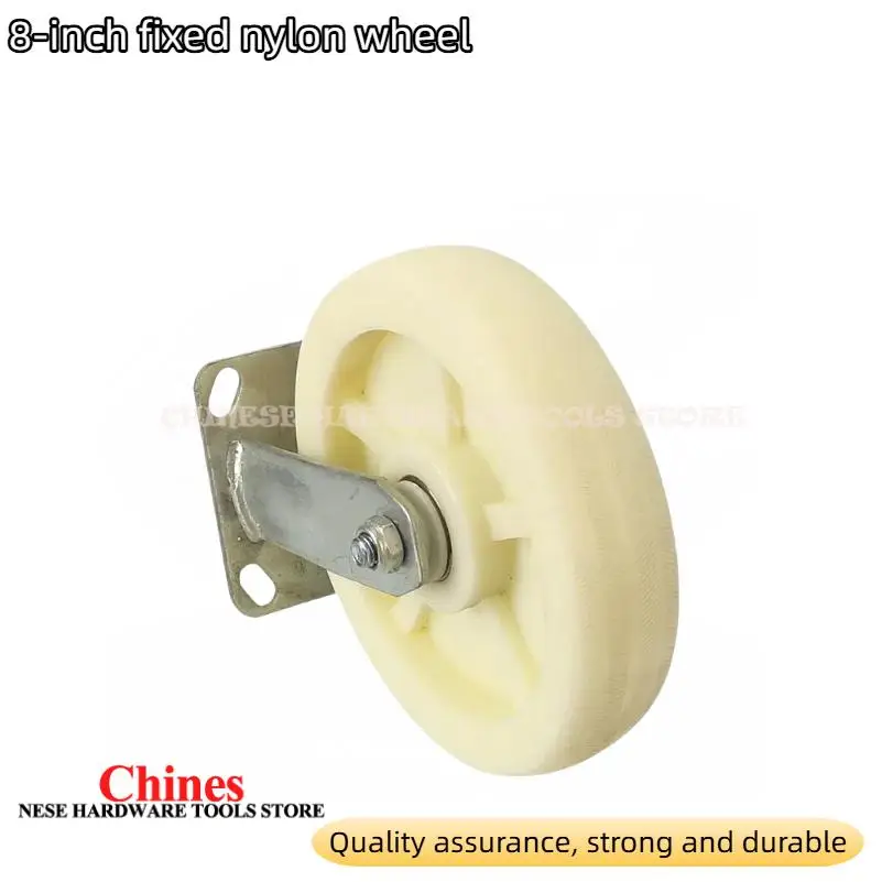 Durable 8-Inch Nylon Fixed Wheel with Stable Orientation Garage No Deviation – Ideal for Kitchen Living Room Applications