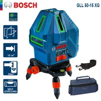 Bosch Green Laser Level GLL 50-15 XG Professional 5 Lines Level 15m Range Self-Leveling Horizontal Vertical Cross Measuring Tool