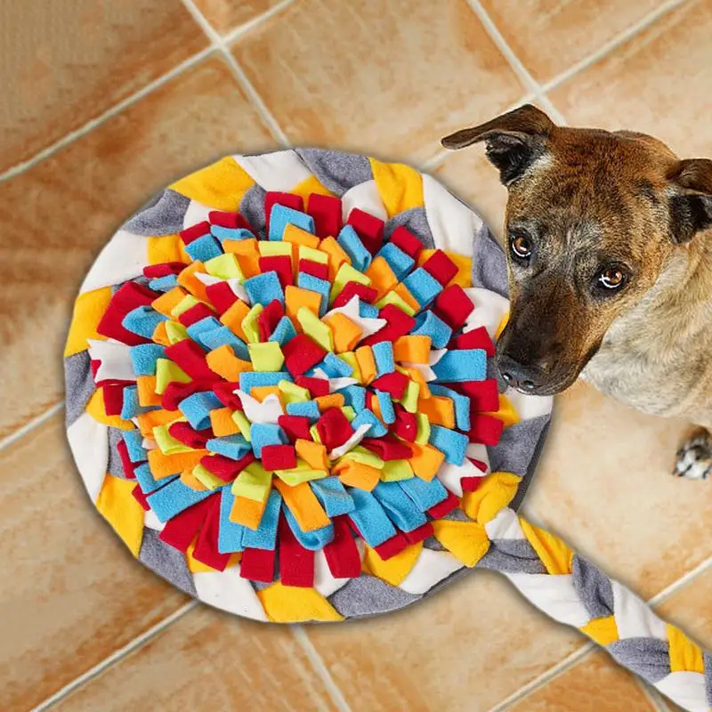 Dog Mental Stimulation Toys Candy-Shaped Dog Treat Mat Sniffing Mat Interactive Dog Enrichment Toys Foraging Mat Smell Mat With