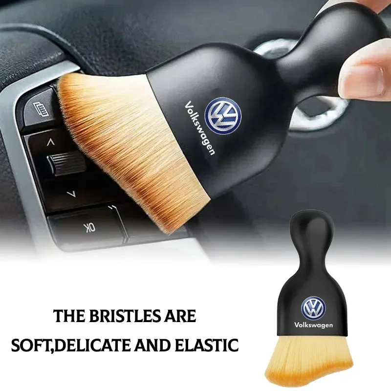 Car Interior Cleaning Tool Dashboard Air Outlet Soft Brush Car Accessories For Volkswagen B6 B7 B5 Golf Polo Tiguan Passat EOS