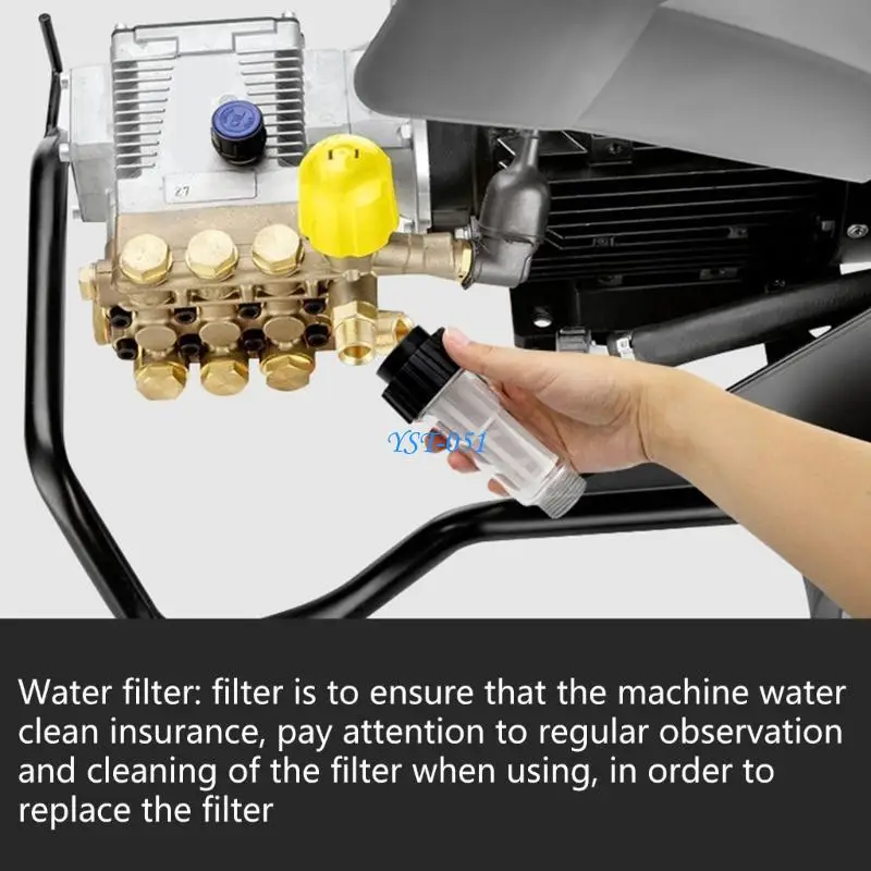 

E15A Washer Water Filter 3/4inch Fittings High Pressure Car Washing Machine Filters