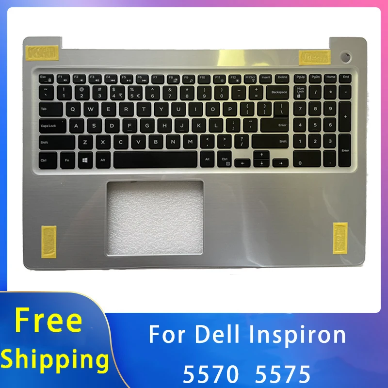 New For Dell Inspiron 5570 5575 Replacemen Laptop Accessories Keyboard  Silvery Grey 0MR2KH