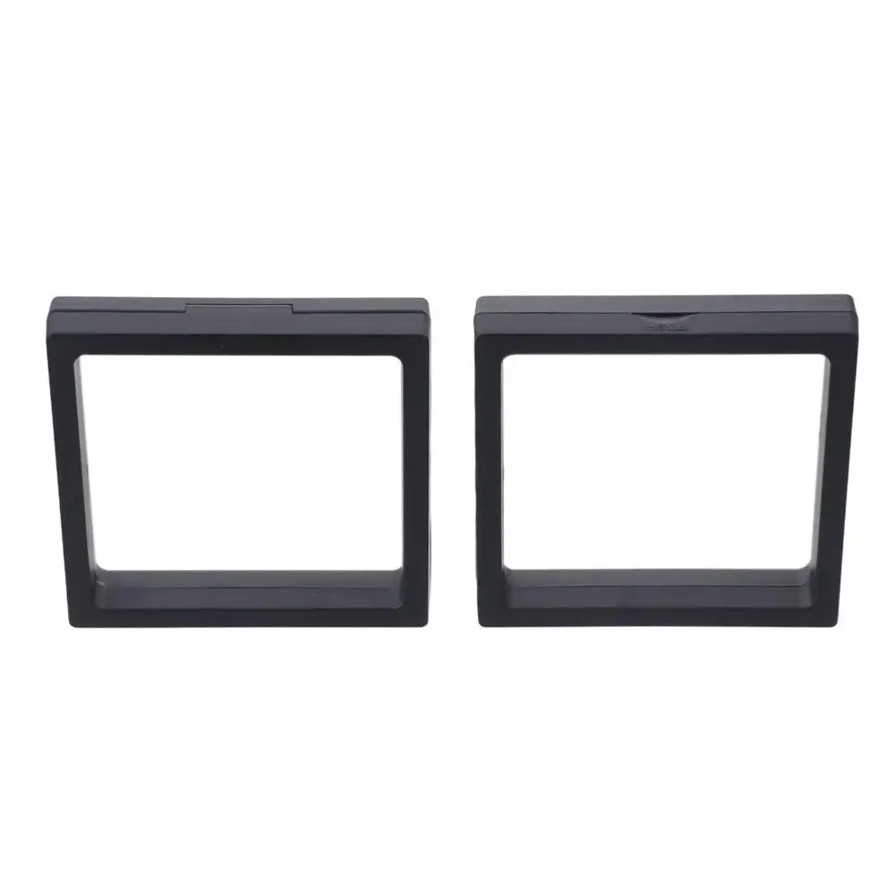 ที่ใส่เปลือกหอยสี่เหลี่ยม6ชิ้น4.3x4.3นิ้วเคสชั้นวางของในห้องน้ำ PE พร้อมกรอบฐานลอยน้ำใส