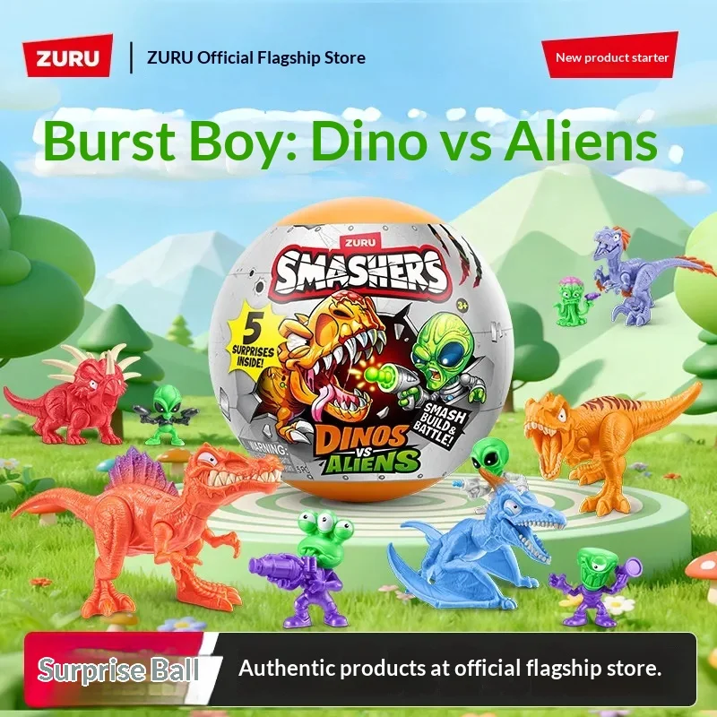 

Zuru Smashers Dino Vs Alien Surprise Egg Mystery Blind Box Dinosaur Action Figure Collectible Toy For Boys Kids Birthday Gift