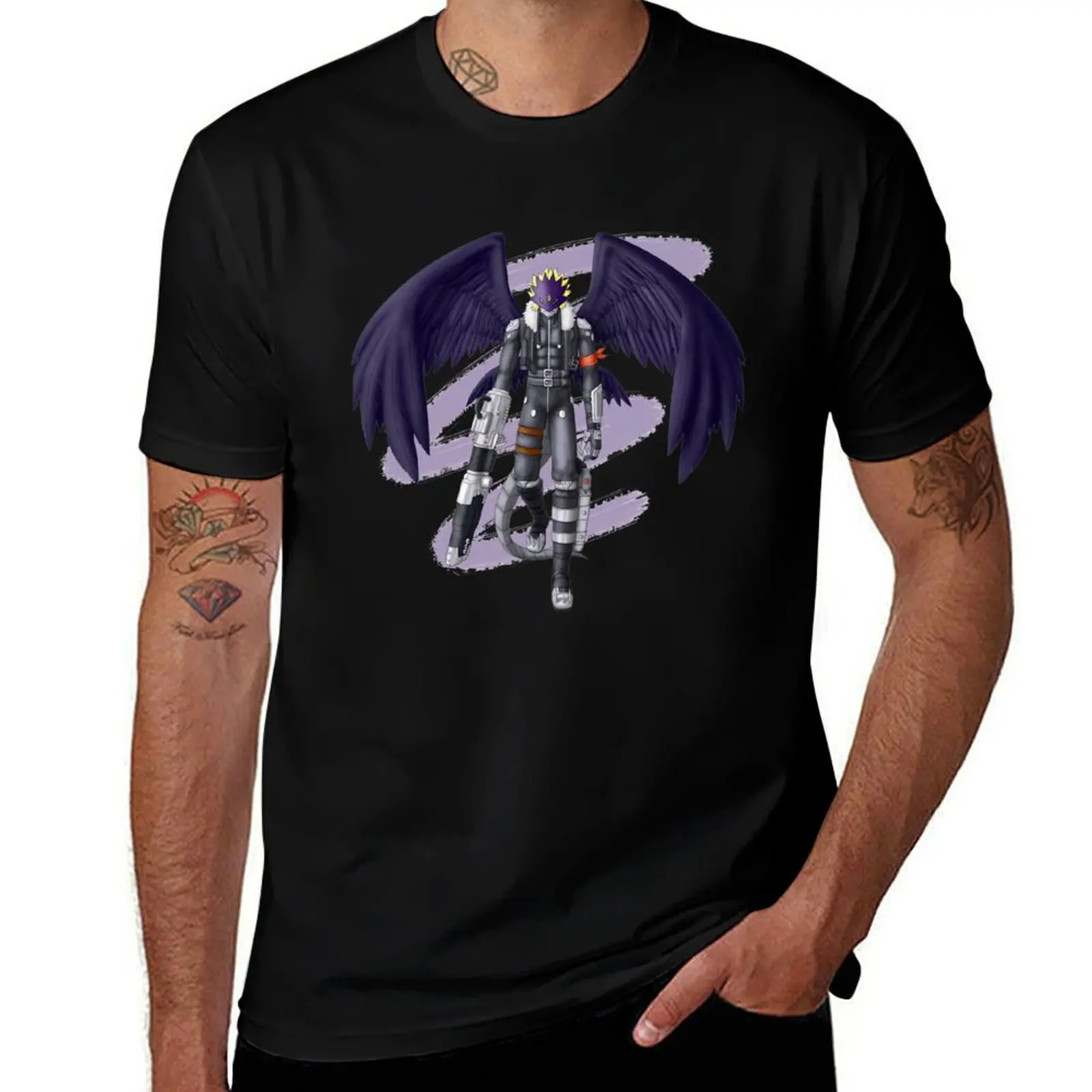 

Beelzemon - Digimon tamers (white background recommended) T-Shirt cotton t shirt pack t shirt man cotton T-Shirt