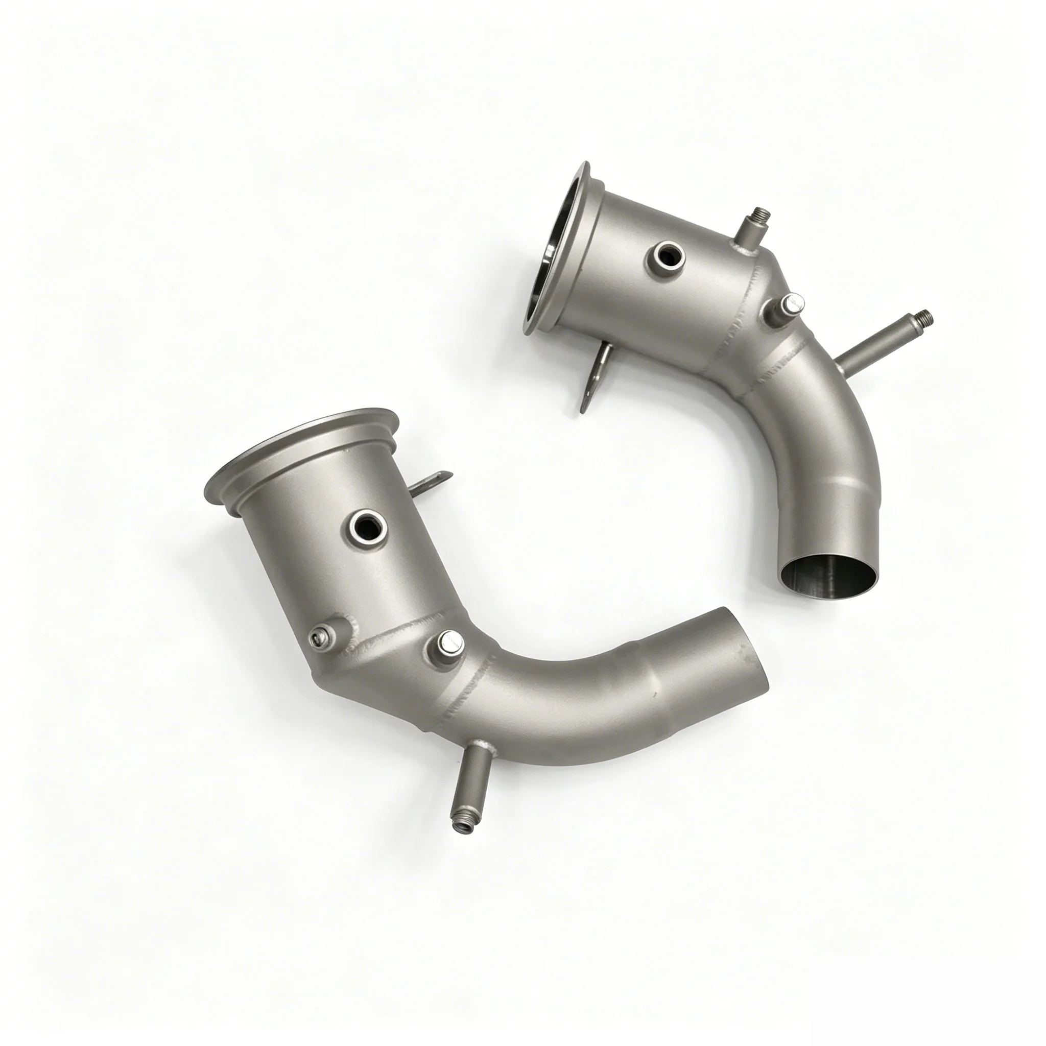 Stainless Steel 1.5mm Thick Sandblasted Exhaust Downpipe for  911 992 Turbo S 3.8T 2020-2023 Racing Exhaust Pipe JIAJUN