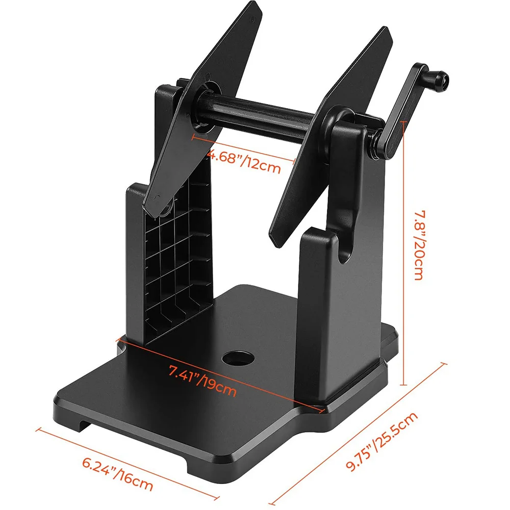 IYBBW-External Rolls Label Holder, 2 in 1 Fanfold Stack Paper Holder for Desktop Thermal Label Printer