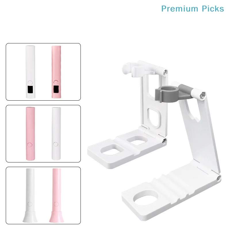 Nail Art Light Lamp Holder Nail Dryer Machine Phototherapy Lamp Bracket Rotatable And Foldable Nail Art Uv Light Lamp Holder