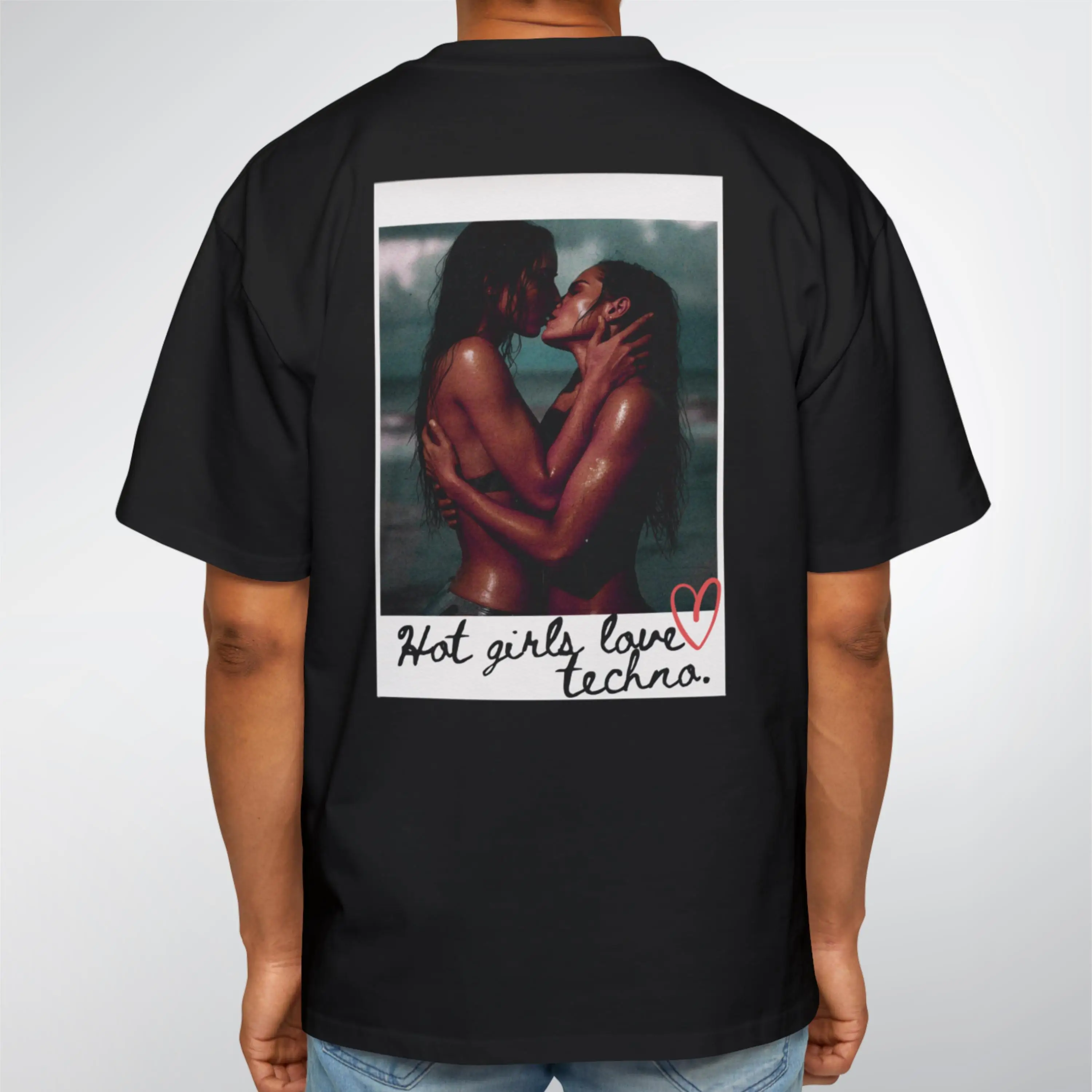 Hot Girls Love Techno camiseta de gran tamaño Rave DJ música ropa gráfica camisa de manga corta Unisex hombres mujeres toda la temporada